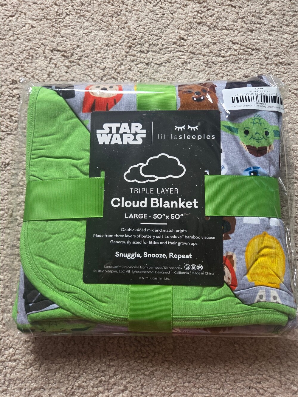Little Sleepies Star Wars Legend Of The Galaxy Cloud Blanket